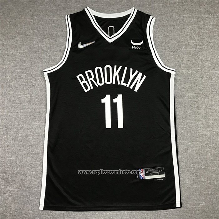 Camiseta Brooklyn Nets Kyrie Irving #11 Icon 2021-22 Negro